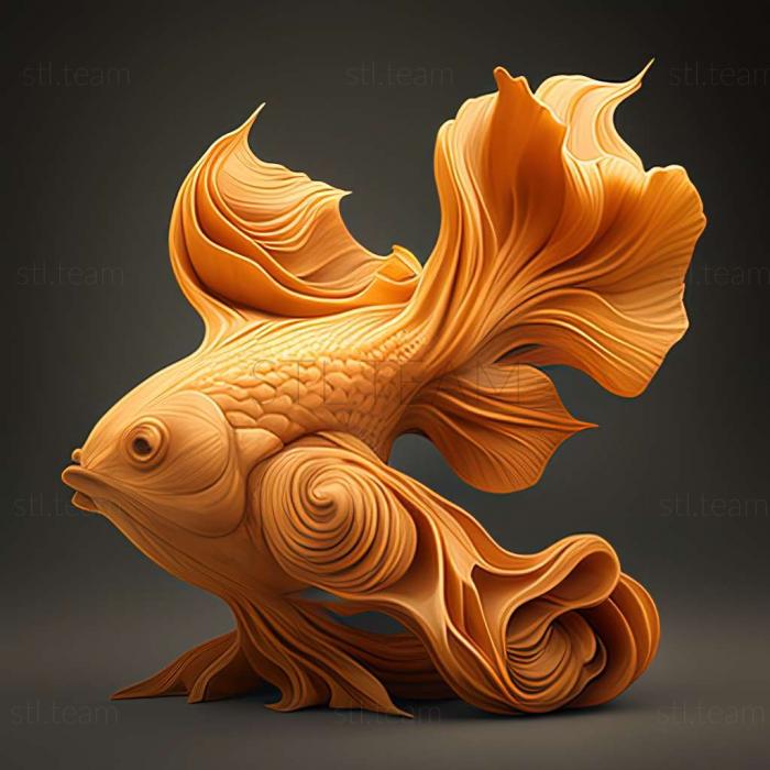 3D model Goldfish fish (STL)